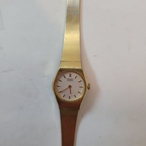 Seiko 1981 Watch Women Gold Tone Quartz Vintage Mesh Band 1400-0429